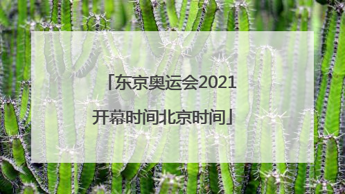 「东京奥运会2021开幕时间北京时间」东京奥运会2021开幕时间北京时间东