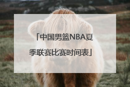 中国男篮NBA夏季联赛比赛时间表