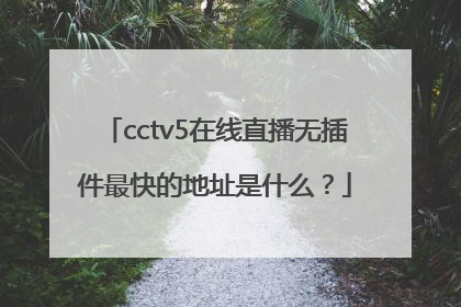 cctv5在线直播无插件最快的地址是什么？